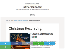 Tablet Screenshot of christmas.interiordezine.com